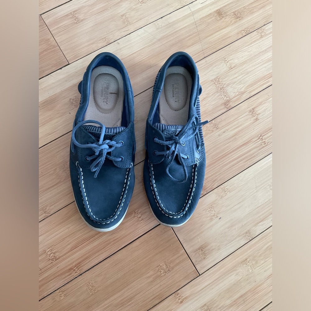 Sperry Topsider size 7 blue boat shoes loafers